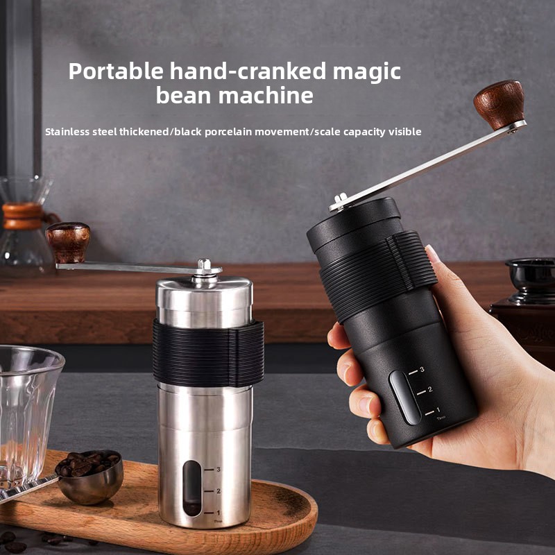 Coffee Equipment Camping - Portable Hand cranked Coffee Machine with