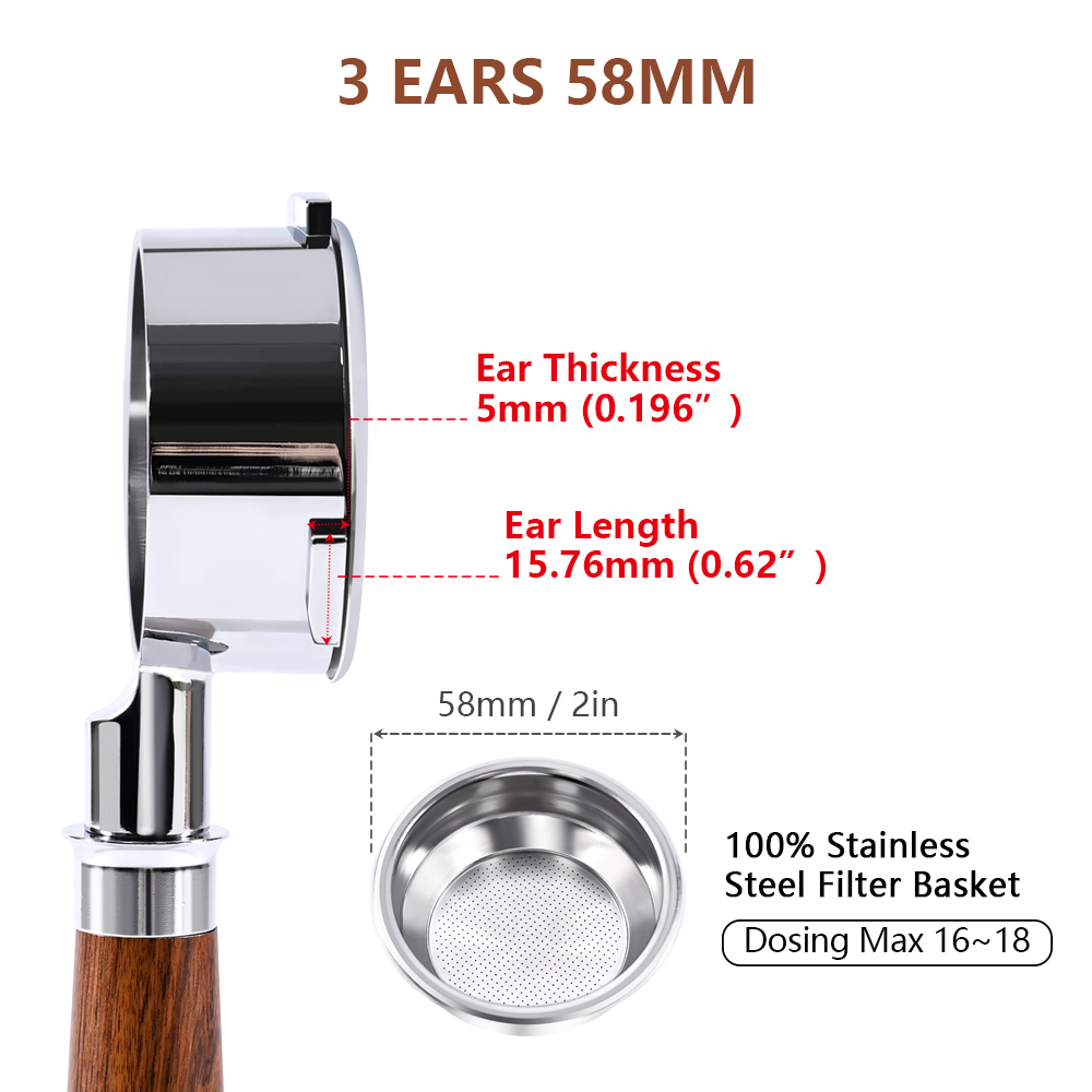 58mm 3-ears For Hibrew h10a/h7 - Coffee Equipment Tools recensie en prijs