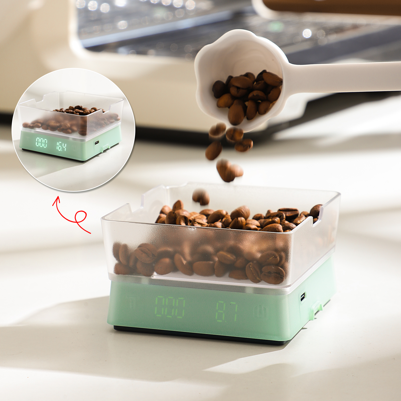 Bincoo electronic coffee scale - Coffee Equipment recensie en prijs